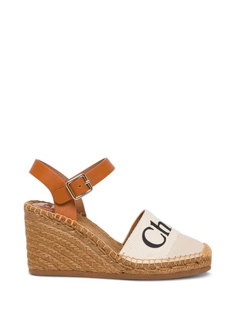 chloe espadrille wedges|chloe woody wedge sandals.